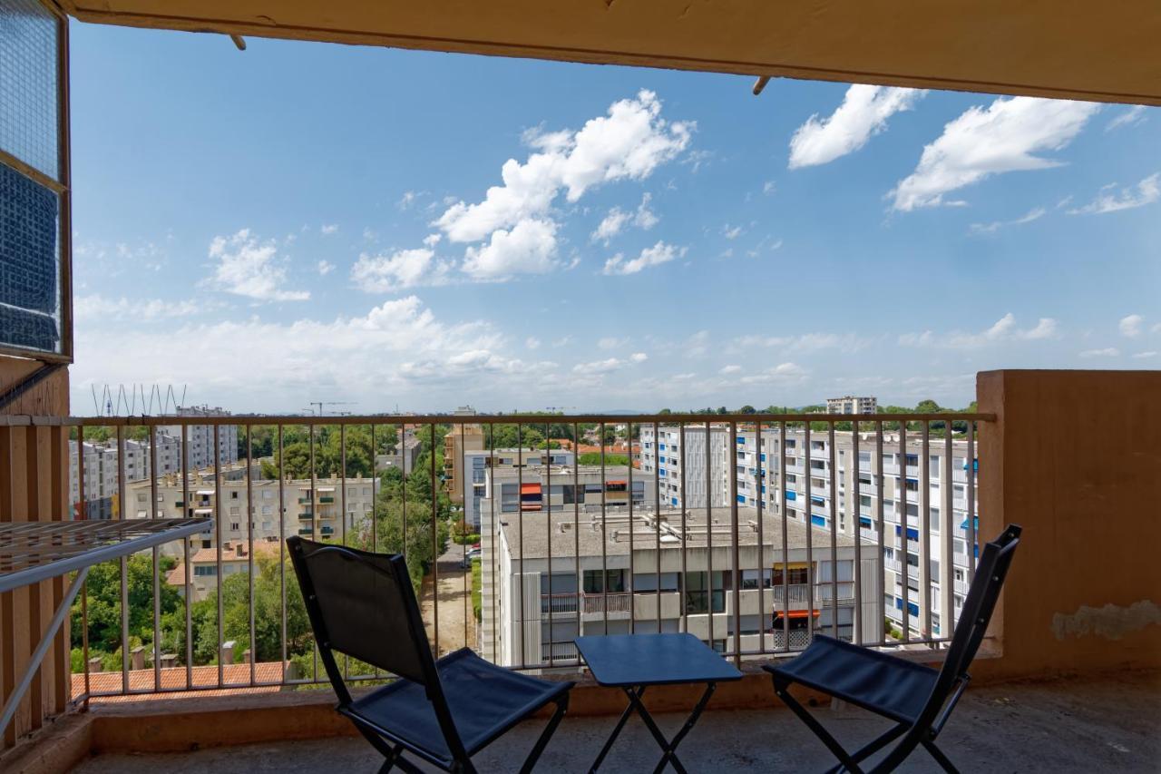 Le Beaulieu * Appartement 4 Chambres * 8Pers * Clim * Parking * Balcon Montpellier Luaran gambar